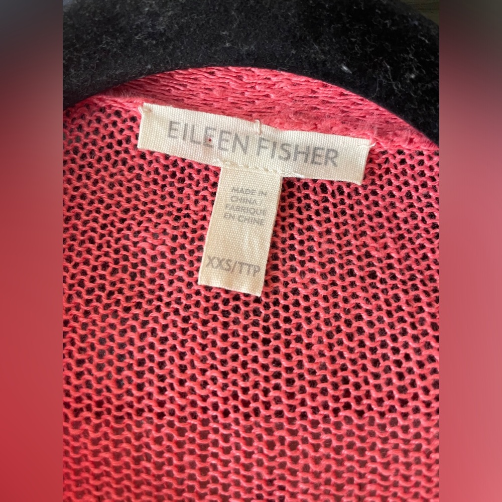 Eileen Fisher Women's Pink cardigan Sweater - Picture 2 of 3